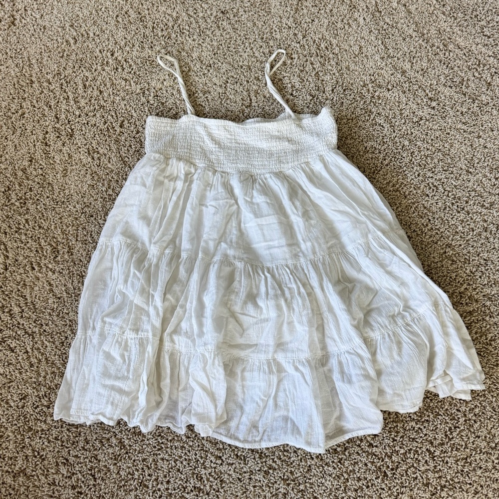 White Sleeveless Summer Dress